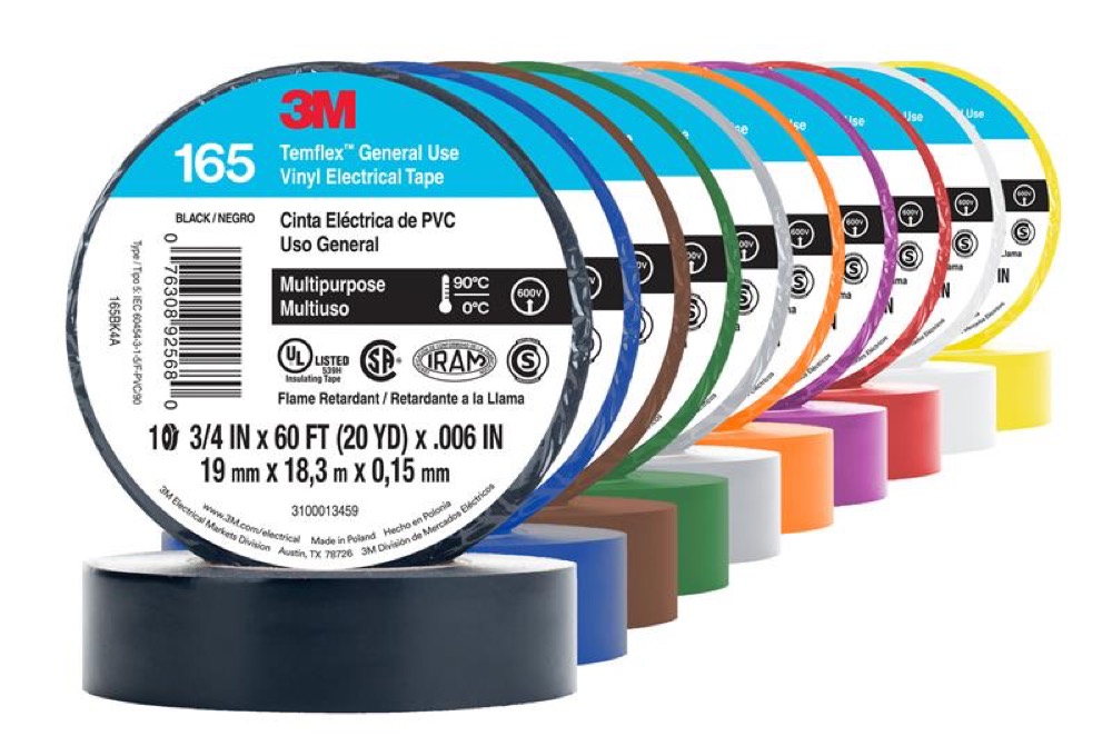 3M® Cinta Eléctrica de Vinil Temflex® 165